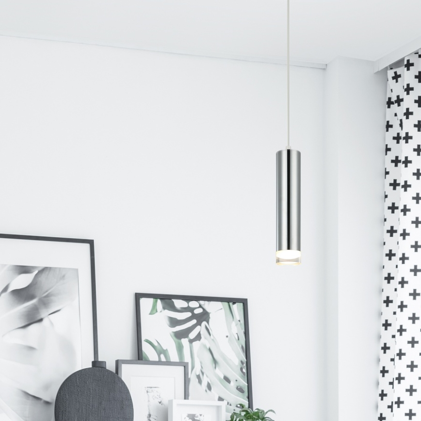 Lustra ar auklu ARMIN 3xGU10/10W/230V spīdīgi hromēts