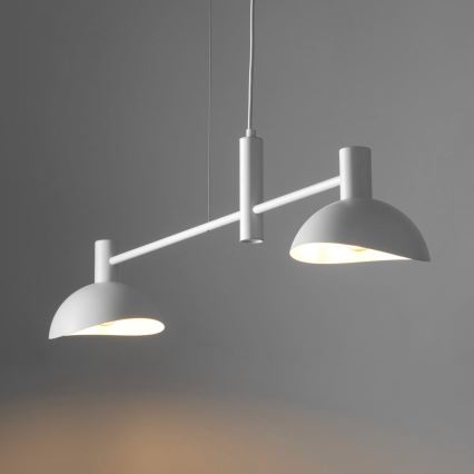 Lustra ar auklu ARTIS 2xE14/40W/230V balta