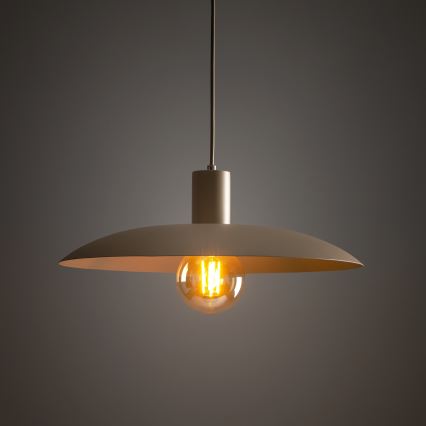 Lustra ar auklu ASTRA 1xE27/15W/230V d. 41 cm bēša
