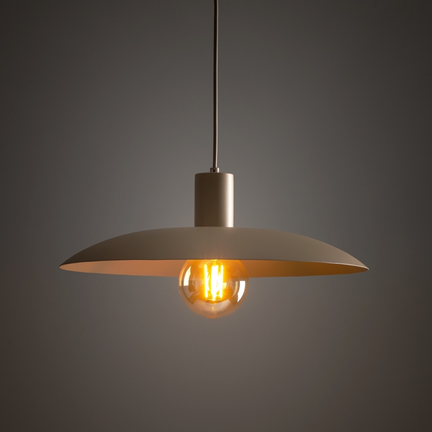 Lustra ar auklu ASTRA 1xE27/15W/230V d. 41 cm bēša