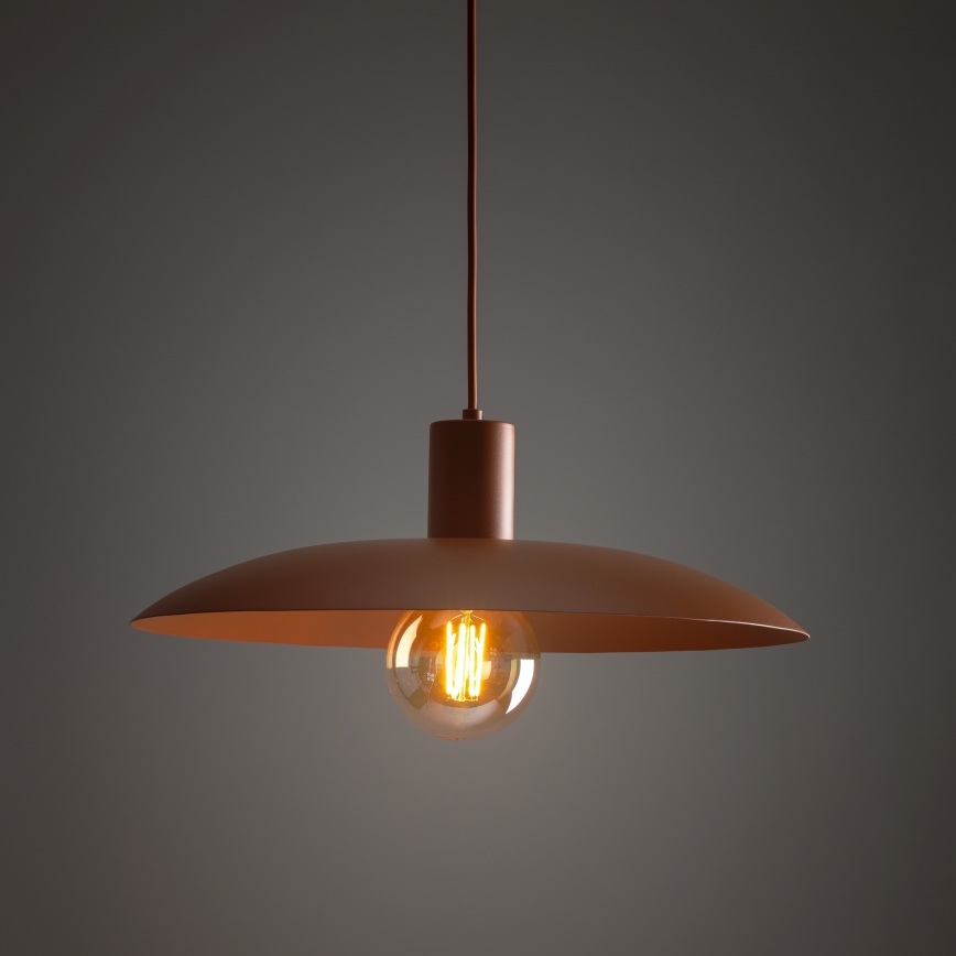 Lustra ar auklu ASTRA 1xE27/15W/230V d. 41 cm ķieģelis