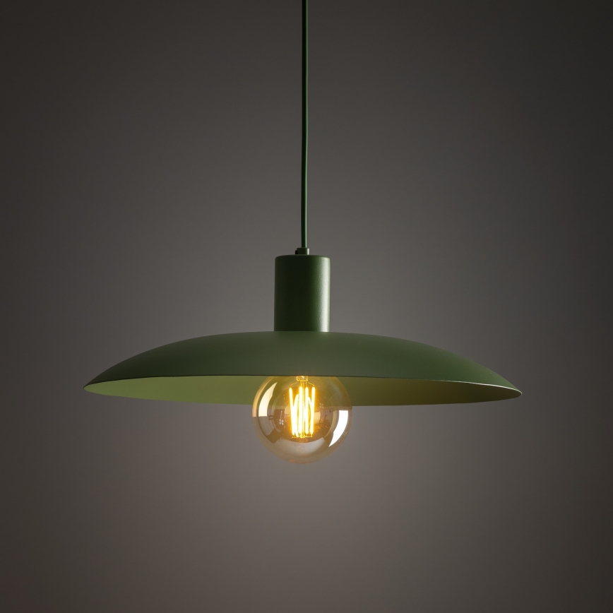 Lustra ar auklu ASTRA 1xE27/15W/230V d. 41 cm zaļa