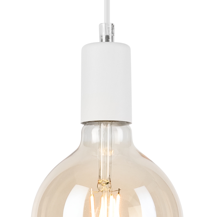 Lustra ar auklu ASTRID 1xE27/60W/230V balta