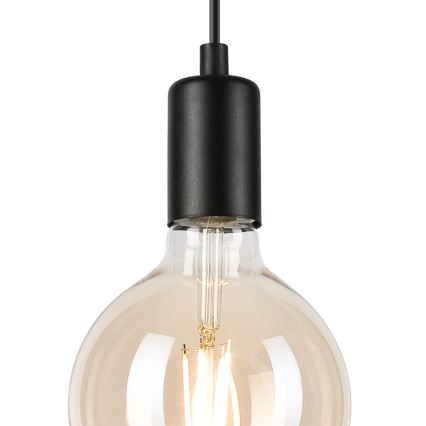 Lustra ar auklu ASTRID 1xE27/60W/230V matēts melna