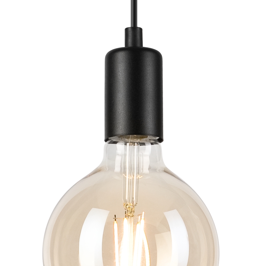 Lustra ar auklu ASTRID 1xE27/60W/230V matēts melna