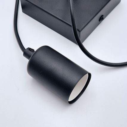 Lustra ar auklu ASTRID 1xE27/60W/230V matēts melna
