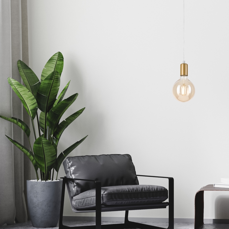 Lustra ar auklu ASTRID 1xE27/60W/230V zelta