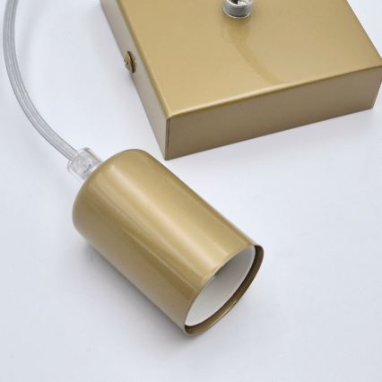 Lustra ar auklu ASTRID 1xE27/60W/230V zelta