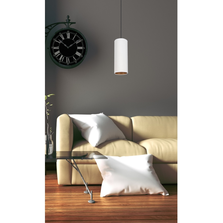 Lustra ar auklu AVALO 1xE27/60W/230V balta/varš