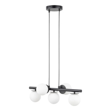 Lustra ar auklu AVOLA 5xG9/12W/230V melna