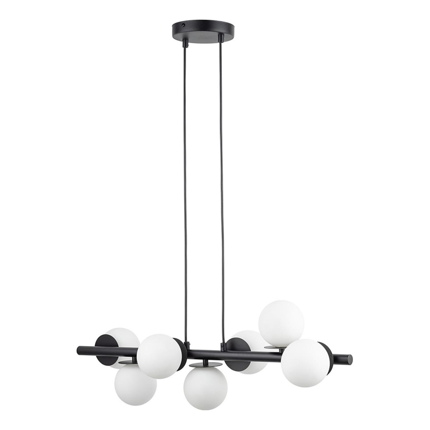 Lustra ar auklu AVOLA 7xG9/12W/230V melna
