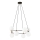 Lustra ar auklu AZURA 8xE14/10W/230V melna/balta