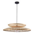 Lustra ar auklu BALI 1xE27/20W/230V d. 60 cm bambusa