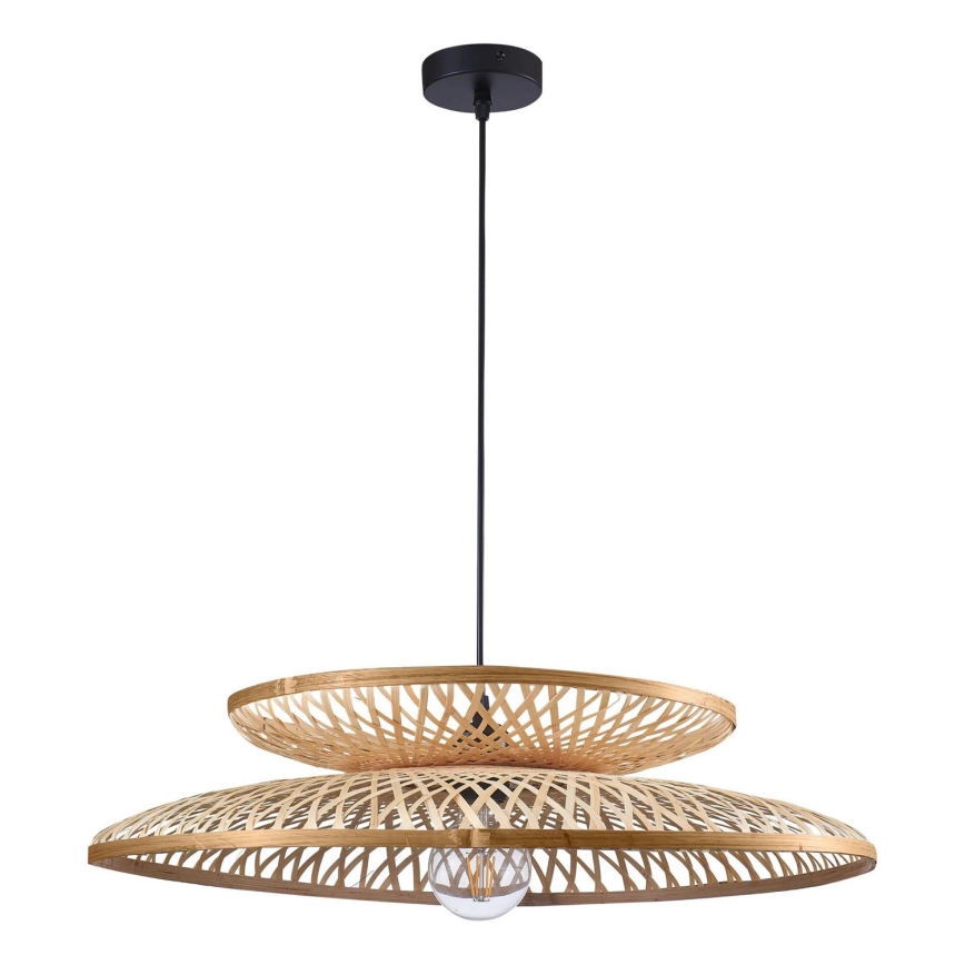 Lustra ar auklu BALI 1xE27/20W/230V d. 60 cm bambusa