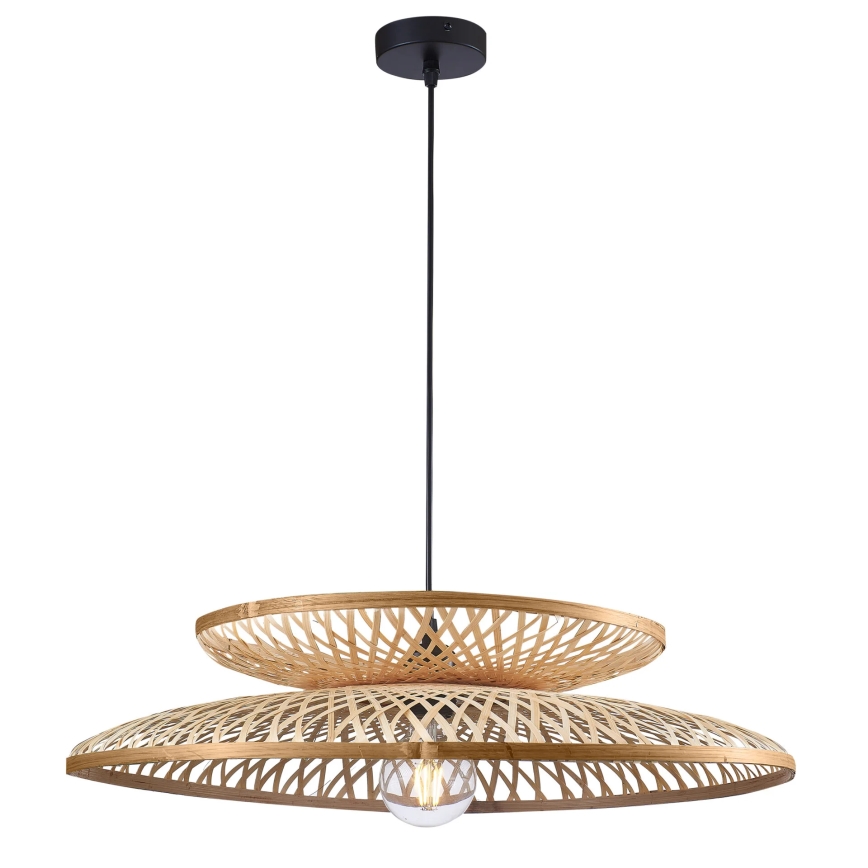 Lustra ar auklu BALI 1xE27/20W/230V d. 60 cm bambusa
