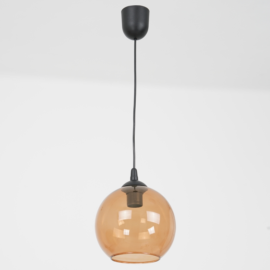Lustra ar auklu BALL 1xE27/60W/230V d. 20 cm bēša