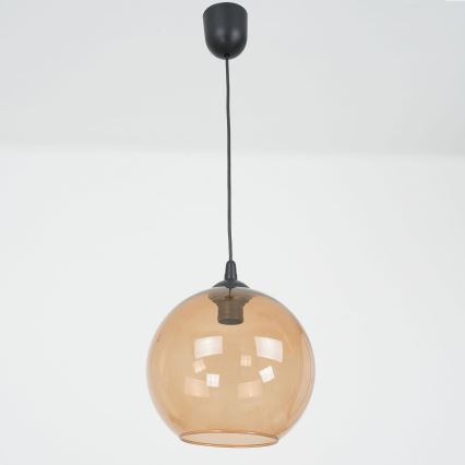 Lustra ar auklu BALL 1xE27/60W/230V d. 25 cm bēša