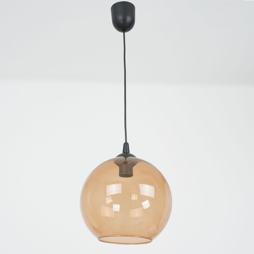 Lustra ar auklu BALL 1xE27/60W/230V d. 25 cm bēša