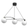 Lustra ar auklu BALLO 3xE27/15W/230V melna/balta