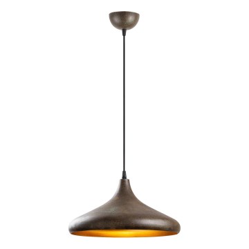 Lustra ar auklu BAREK 1xE27/40W/230V pelēka