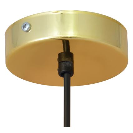 Lustra ar auklu BARS 1xGU10/20W/230V zeltaina/melna