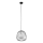 Lustra ar auklu BELL 1xG9/12W/230V d. 24 cm melna/spīdīgi hromēts