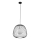 Lustra ar auklu BELL 1xG9/12W/230V d. 33 cm melna/spīdīgi hromēts