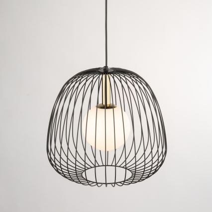 Lustra ar auklu BELL 1xG9/12W/230V d. 33 cm melna/zelta