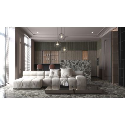 Lustra ar auklu BELL 3xG9/12W/230V melna/zelta