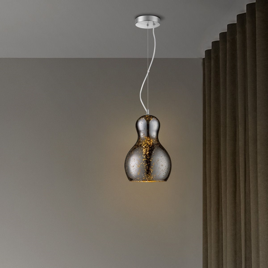 Lustra ar auklu BELLO 1xE27/40W/230V d. 21 cm hroms