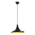 Lustra ar auklu BERCESTE 1xE27/40W/230V melna