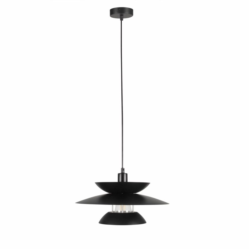Lustra ar auklu BERIT 1xE27/20W/230V melna