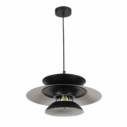 Lustra ar auklu BERIT 1xE27/20W/230V melna