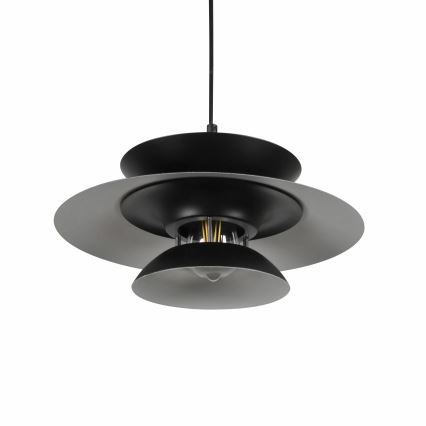 Lustra ar auklu BERIT 1xE27/20W/230V melna