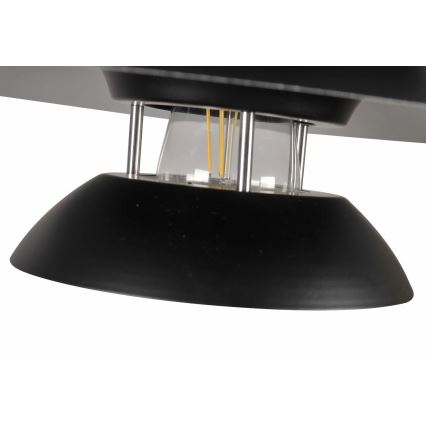 Lustra ar auklu BERIT 1xE27/20W/230V melna