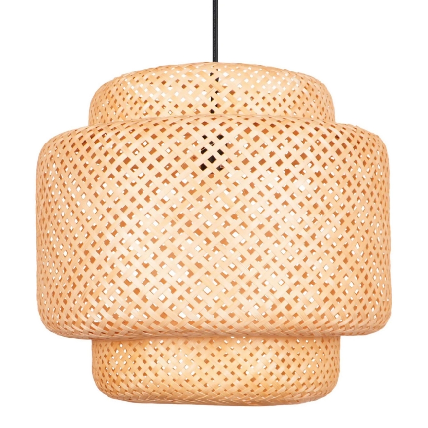 Lustra ar auklu BERTA 1xE27/20W/230V d. 50 cm bambusa