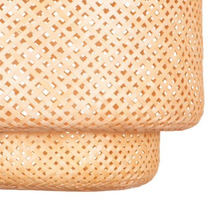 Lustra ar auklu BERTA 1xE27/20W/230V d. 50 cm bambusa