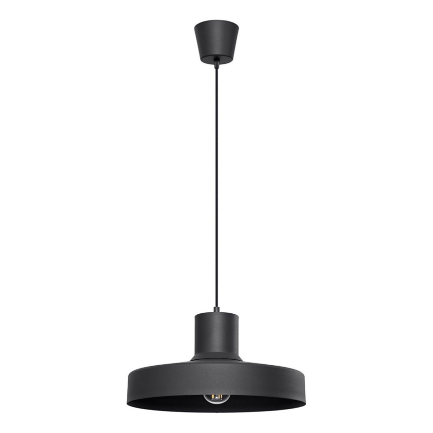 Lustra ar auklu BILO 1xE27/15W/230V d. 35 cm melna