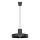 Lustra ar auklu BILO 1xE27/15W/230V d. 35 cm melna