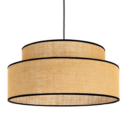Lustra ar auklu BOHO 1xE27/60W/230V bēša