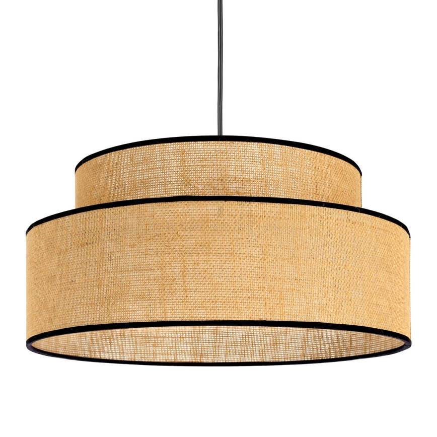 Lustra ar auklu BOHO 1xE27/60W/230V bēša