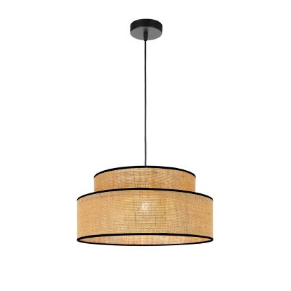 Lustra ar auklu BOHO 1xE27/60W/230V bēša