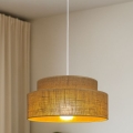 Lustra ar auklu BOHO 1xE27/60W/230V bēša