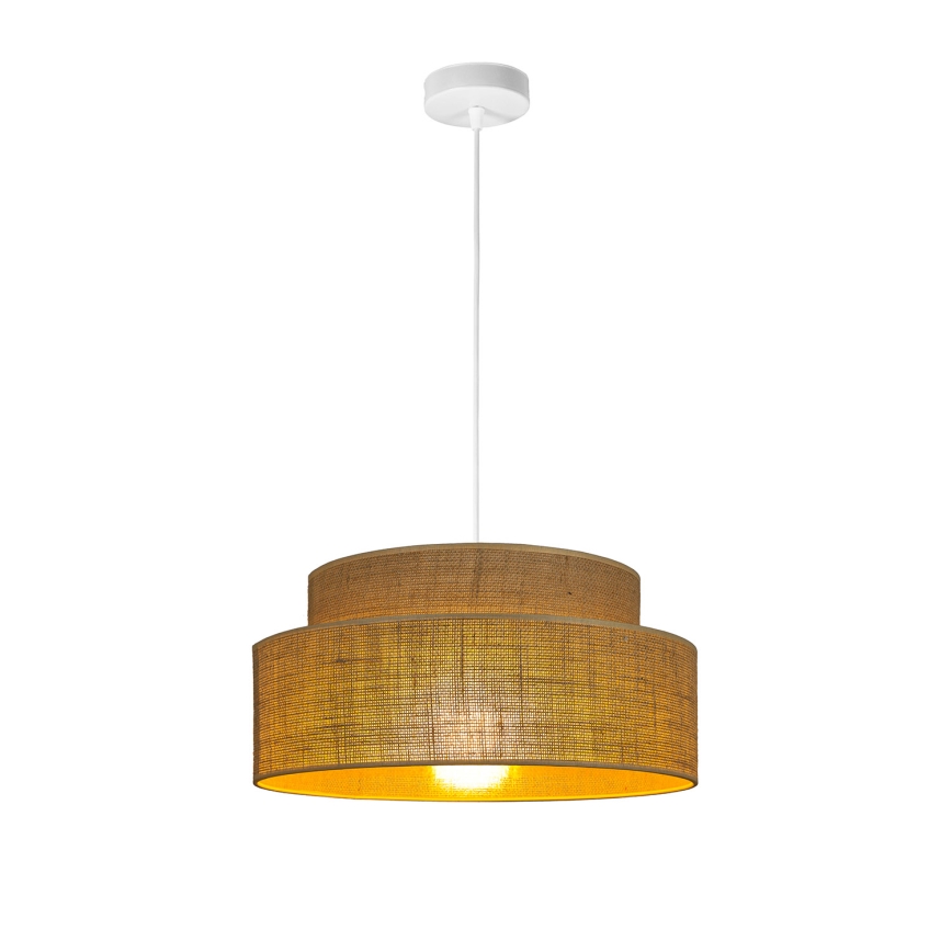 Lustra ar auklu BOHO 1xE27/60W/230V bēša