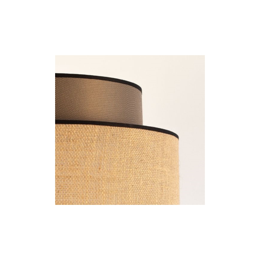 Lustra ar auklu BOHO 1xE27/60W/230V brūna/bēša