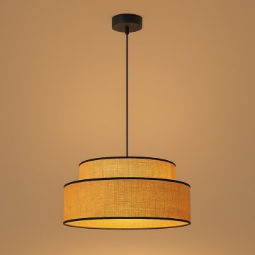 Lustra ar auklu BOHO 1xE27/60W/230V d. 40 cm bēša