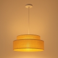 Lustra ar auklu BOHO 1xE27/60W/230V d. 40 cm bēša