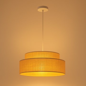 Lustra ar auklu BOHO 1xE27/60W/230V d. 40 cm bēša