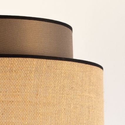 Lustra ar auklu BOHO 1xE27/60W/230V d. 40 cm brūna/bēša