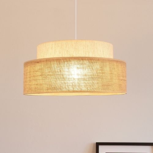 Lustra ar auklu BOHO 1xE27/60W/230V krēmkrāsa/bēša